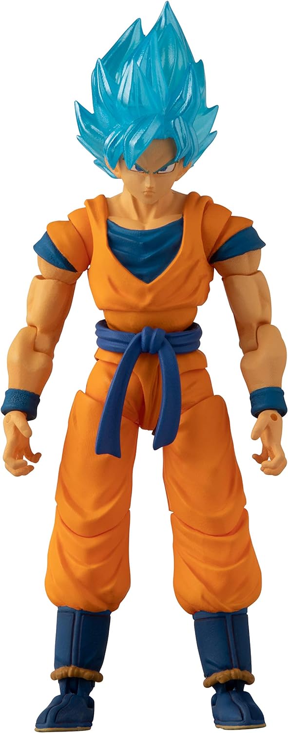 BANDAI Dragon Ball Evolve Blue Goku Anime-Figur, Dragon Ball Super Blue Goku Anime-Spielzeugfigur, A