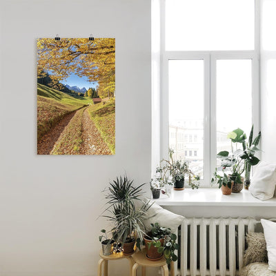 ARTland Poster Kunstdruck Wandposter Bild ohne Rahmen 60x90 cm Hochformat Landschaftsbilder Bayern B