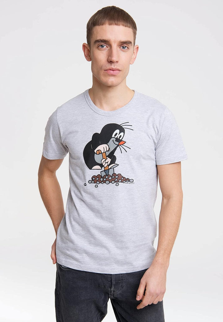 Logoshirt® TV I Der kleine Maulwurf I Hügel I T-Shirt Print I Damen &amp; Herren I kurzärmlig I Lizenzie