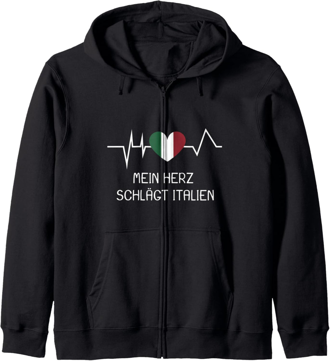 Urlaub Süden Mein Herz schlägt Italien Kapuzenjacke