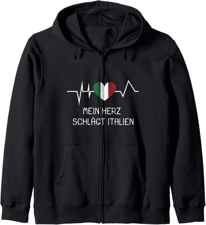 Urlaub Süden Mein Herz schlägt Italien Kapuzenjacke