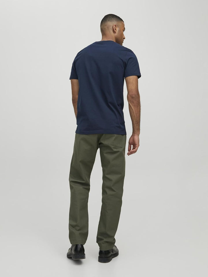 JACK & JONES Herren Rdddan Tee S/S Crew Neck Sn T-Shirt S Navy Blazer, S Navy Blazer