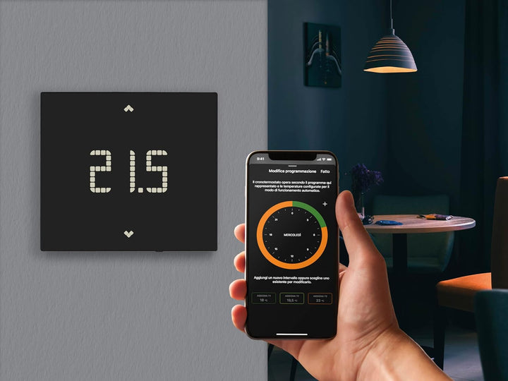Vimar 02912.G Smart Thermostat, kompatibel mit den Sprachassistenten Alexa und Google, lokale Steuer