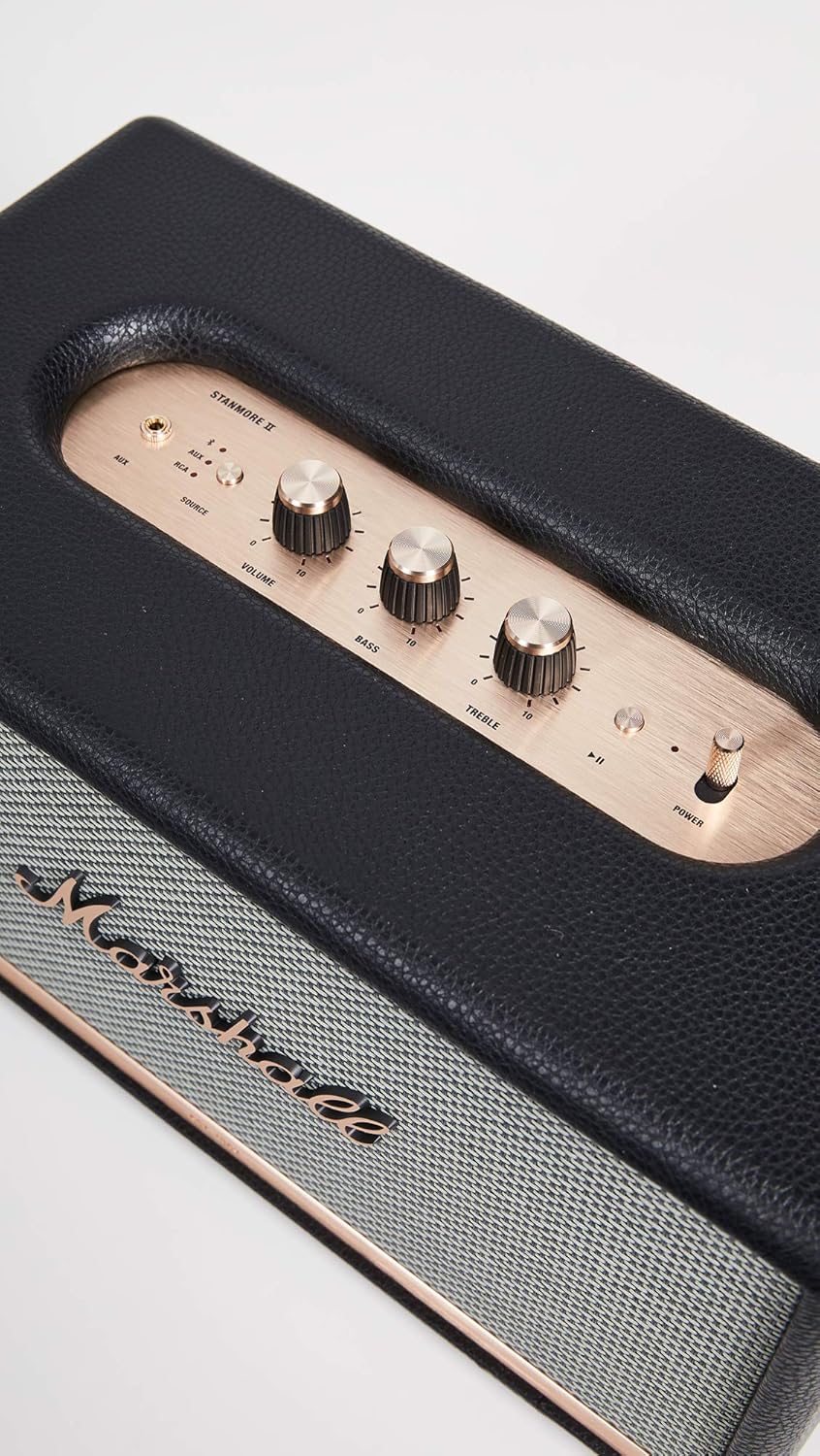 Marshall Stanmore II Bluetooth Lautsprecher, Kabelloser - Schwarz, EU Schwarz Heimlautsprecher Stanm