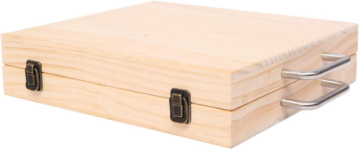 CHSEEO Ätherisches Öl Display Box Halter Organisator Aufbewahrungsbox 72 Löcher Holzbox Kann Nagella