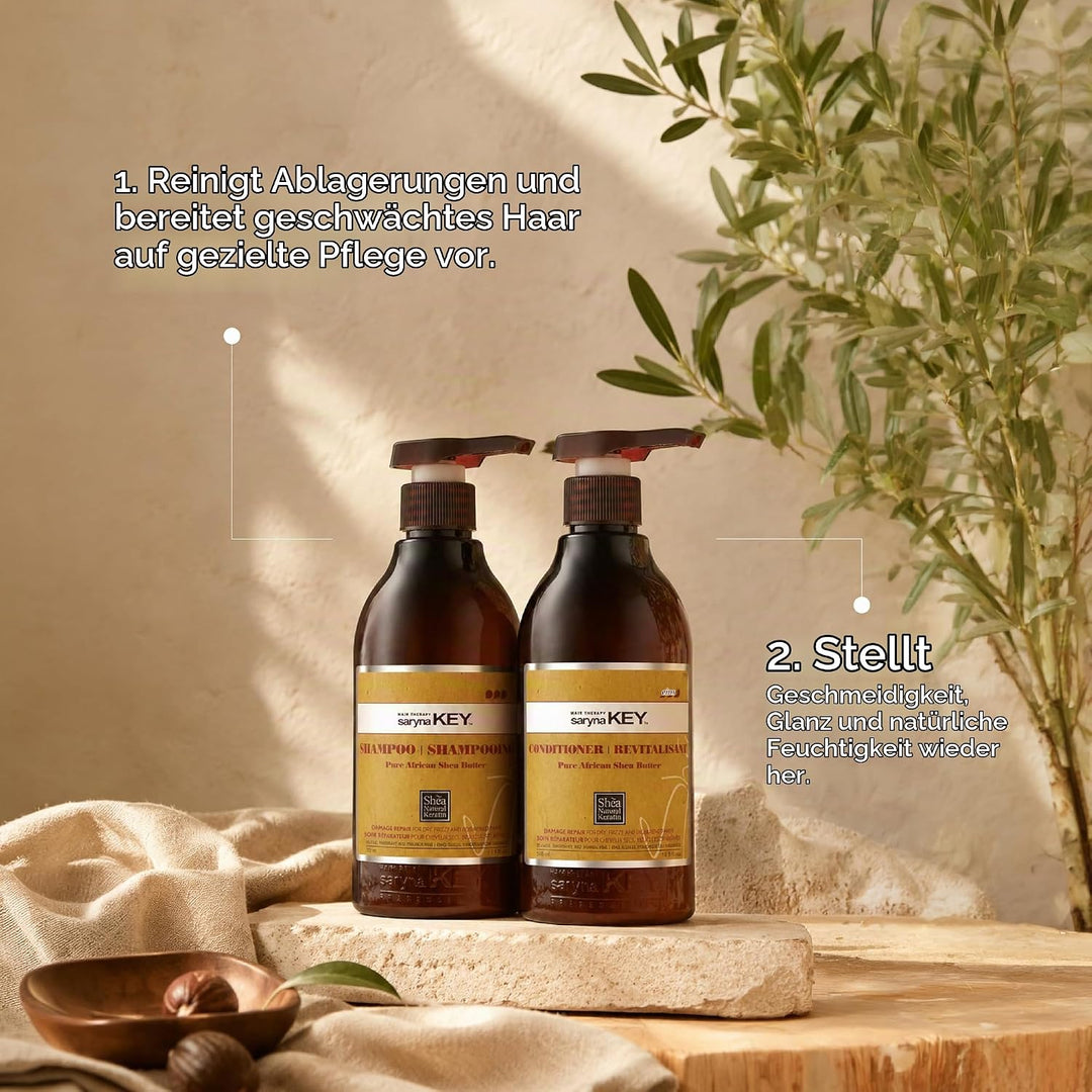 Saryna Key Damage Repair Shampoo &amp; Spülung, je 500 ml, Doppelpack