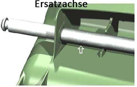 Sulo Mülltonnen Zubehör Ersatzteile Varioeinsätze Schlösser Räder u.v.m. (Ersatzachse MGB 110, 120 u