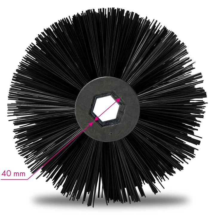EBERTH Kehrwalze für benzinbetriebene Kehrmaschine, 30cm Breite, 1 von 2 Seiten, Kehrbürste Ersatzte