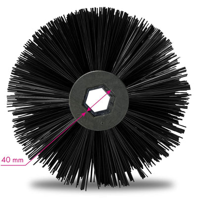 EBERTH Kehrwalze für benzinbetriebene Kehrmaschine, 30cm Breite, 1 von 2 Seiten, Kehrbürste Ersatzte