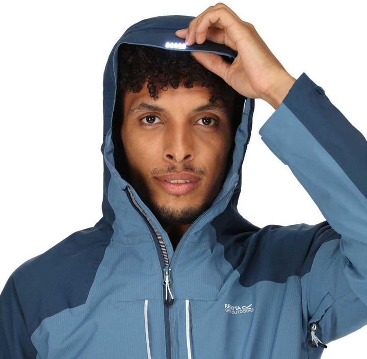 Regatta Outdoorjacke/Regenjacke Raddick für Herren Wasserdicht S Stellar/Blauer Flügel, S Stellar/Bl