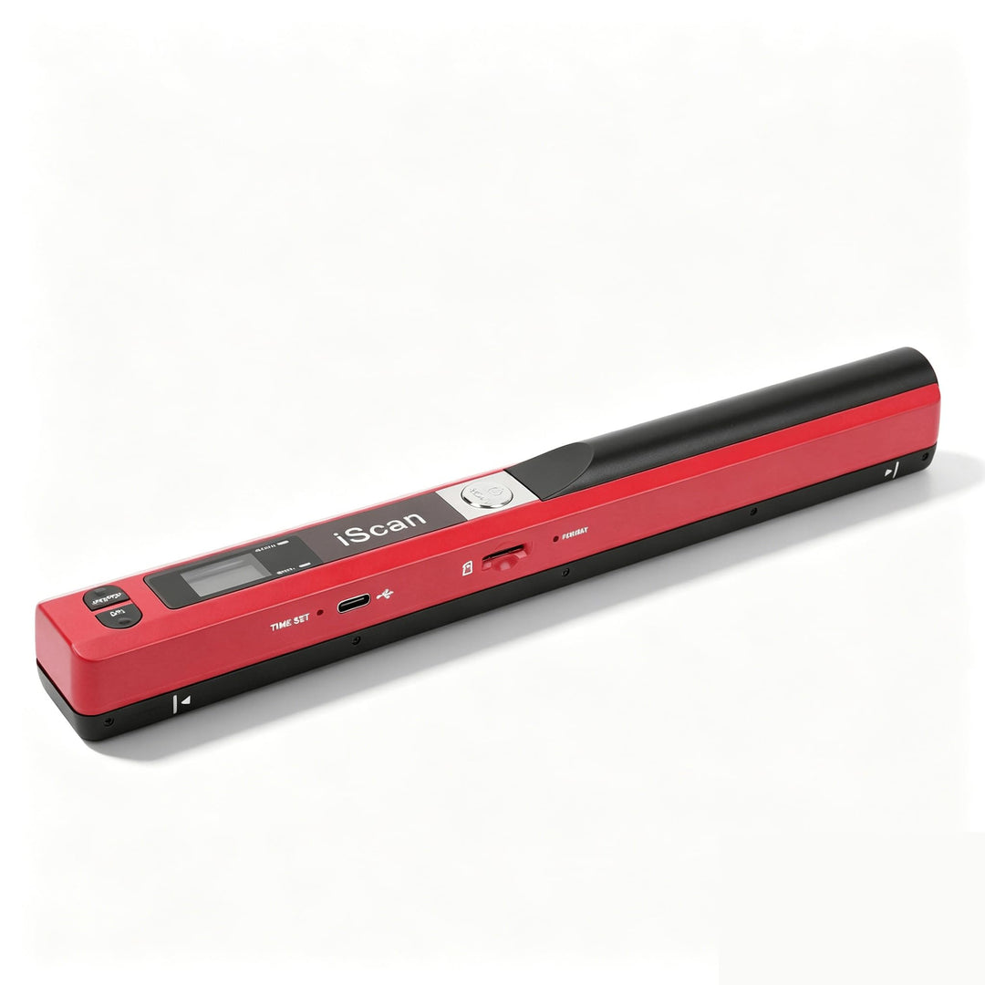Photo Mobile Scanner, Einfach mit 3 Auflösungsmodi Dokument Scanner ABS für Häuser mit (Rot), Rot