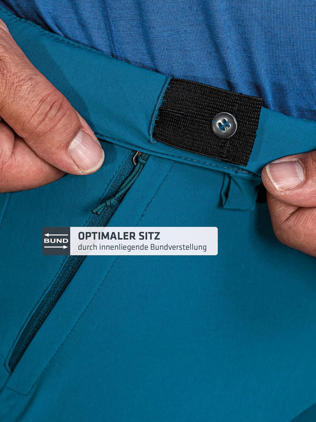 Schöffel Herren Shorts Folkstone, vielseitige kurze Wanderhose mit verstellbarem Bund, Outdoor Hose