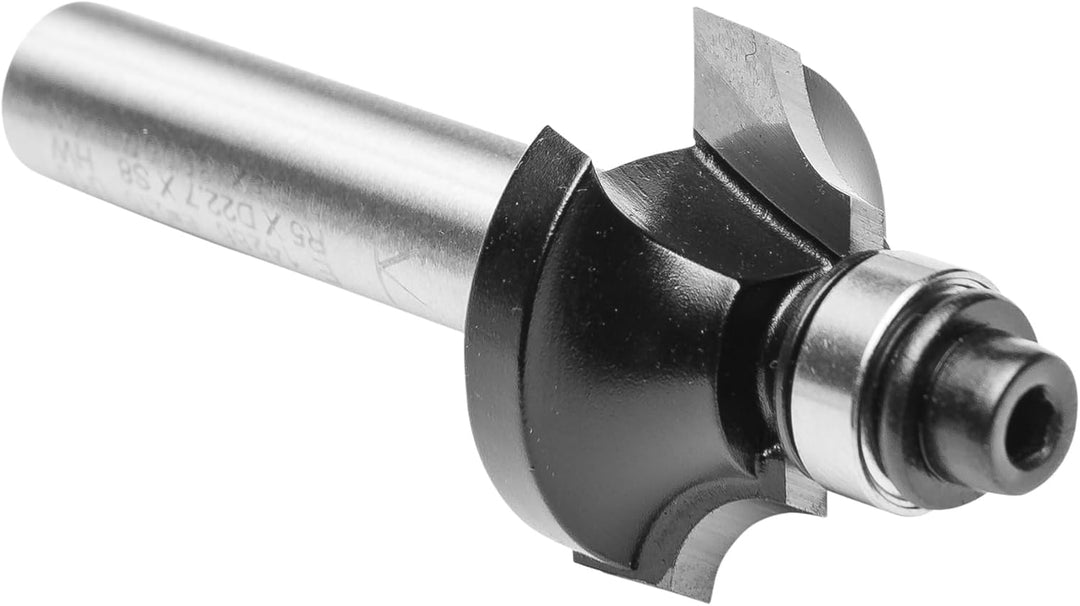 ENT 09806 Viertelstabfräser HW, Schaft (S) 8 mm, Durchmesser (D) 22,7 mm, NL 9,5 mm, R 5 mm, SL 32 m