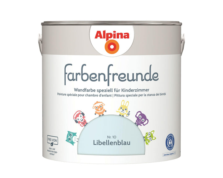 Alpina Farbenfreunde Nr. 10 Libellenblau 2,5 Liter matt, Libellenblau