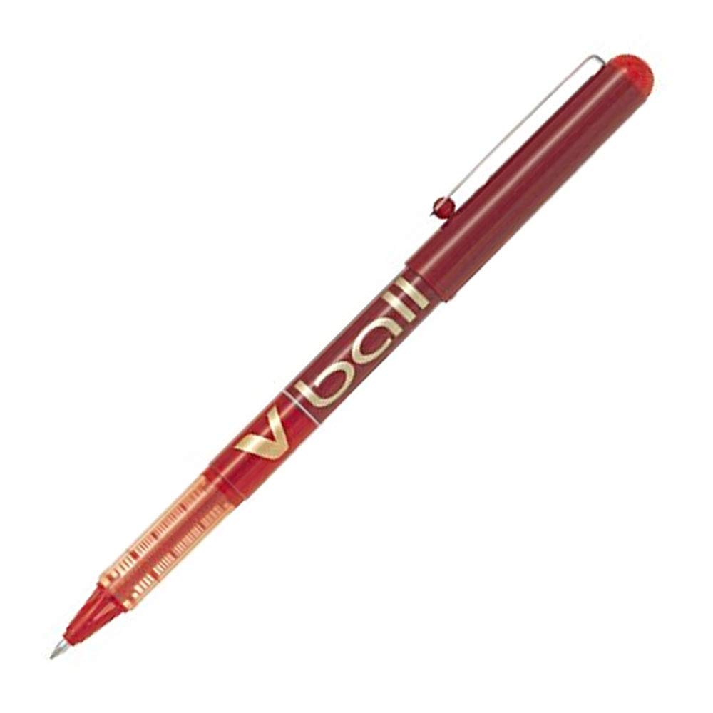 Pilot VB7 Tintenroller 0,7 mm Schreibspitze 0,5 mm Strichbreite 12 Stück rot