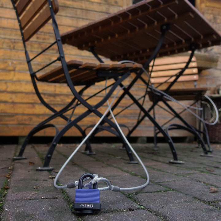 Drahtseile24 Schlaufenkabel, Drahtseil Ummantelt mit Schlaufen und ABUS Marine 70IB/45HB63 Stärke: ø