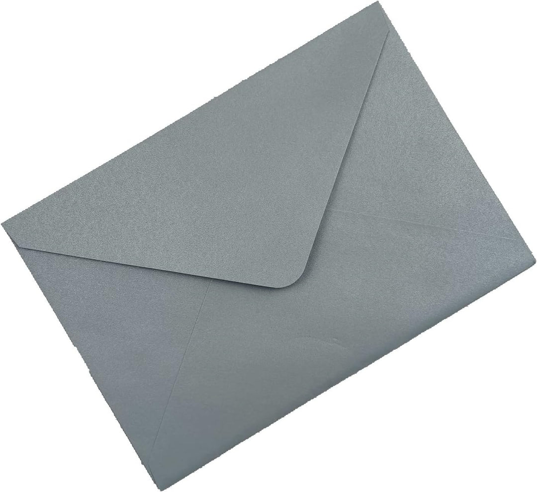 Lucky Star Briefumschläge, A7, Perlglanz, staubblau, 13,6 x 19,6 cm, perfekt für Hochzeiten, Einladu