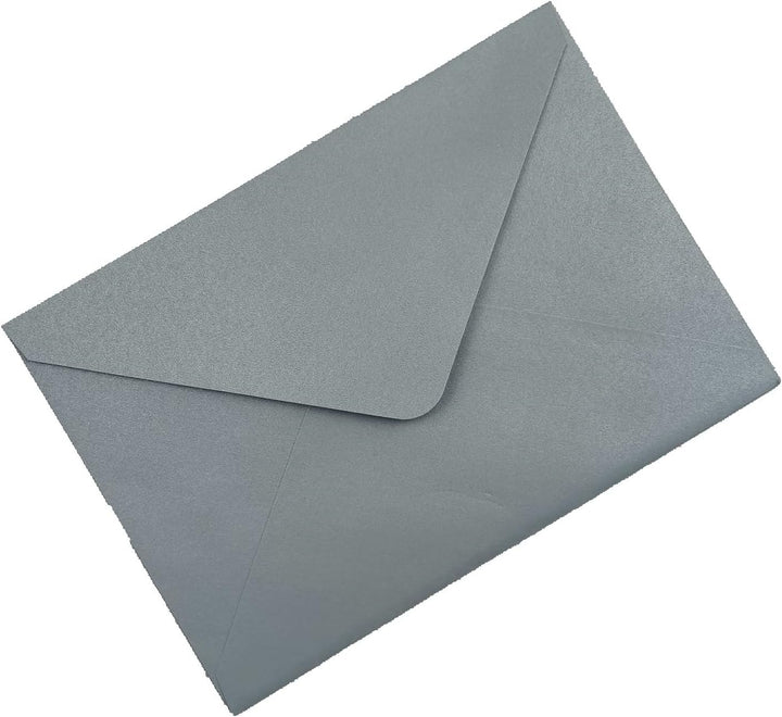 Lucky Star Briefumschläge, A7, Perlglanz, staubblau, 13,6 x 19,6 cm, perfekt für Hochzeiten, Einladu