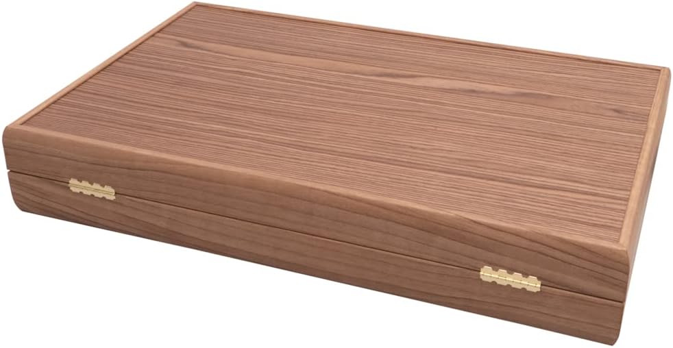 Backgammon-Set - Turnierbrett aus Walnuss- und Ahornholz - Premium Edition