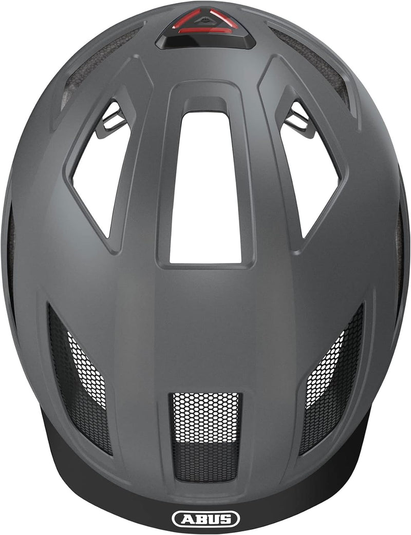 ABUS Stadthelm Hyban 2.0 - Fahrradhelm mit Rücklicht, ABS-Hartschale, guter Passform - für Damen und