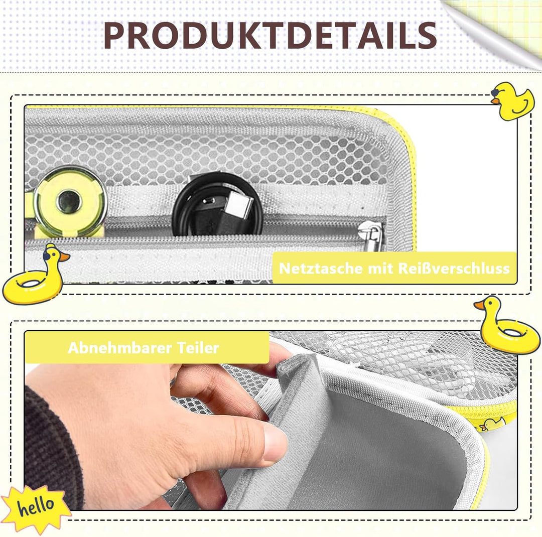 Leayjeen Kinderkamera Sofortbildkamera Tasche Schutzhülle kompatibel mit GREENKINDER/Hiievpu/uleway/