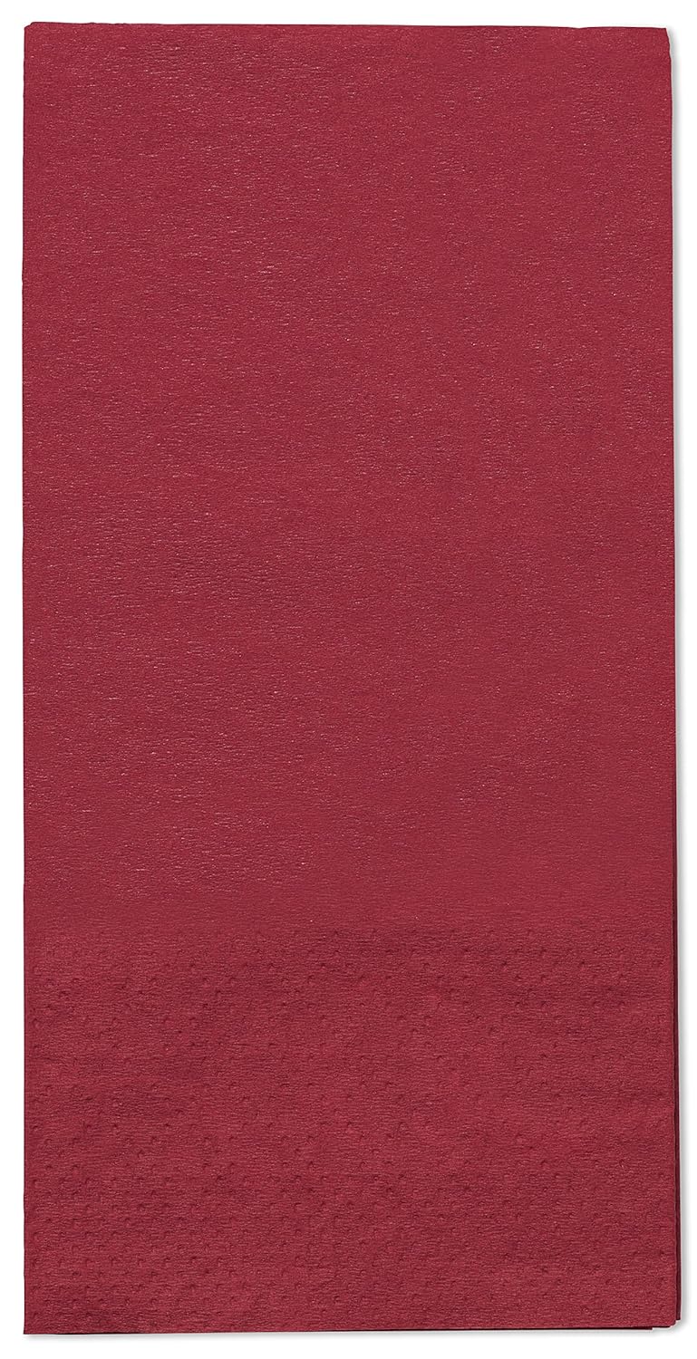 Tork 477418 Soft Lunchservietten Bordeauxrot 1/8 Falz / 3-lagige, vorgefaltete Servietten für kleine