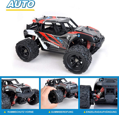 FunTomia Maximum RC Monster Truck - 4WD Thunder Car 36km/h ferngesteuertes Auto - Ersatzteile (1x Mo