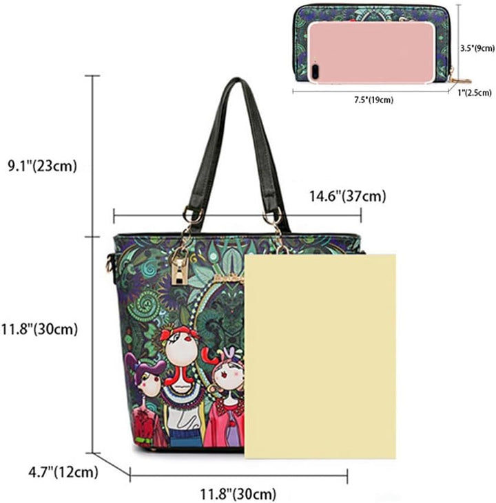 BUKESIYI Damen Tasche Handtasche Umhängetasche Schultertasche Frauen Kulturbeutel Weekender Klein PU