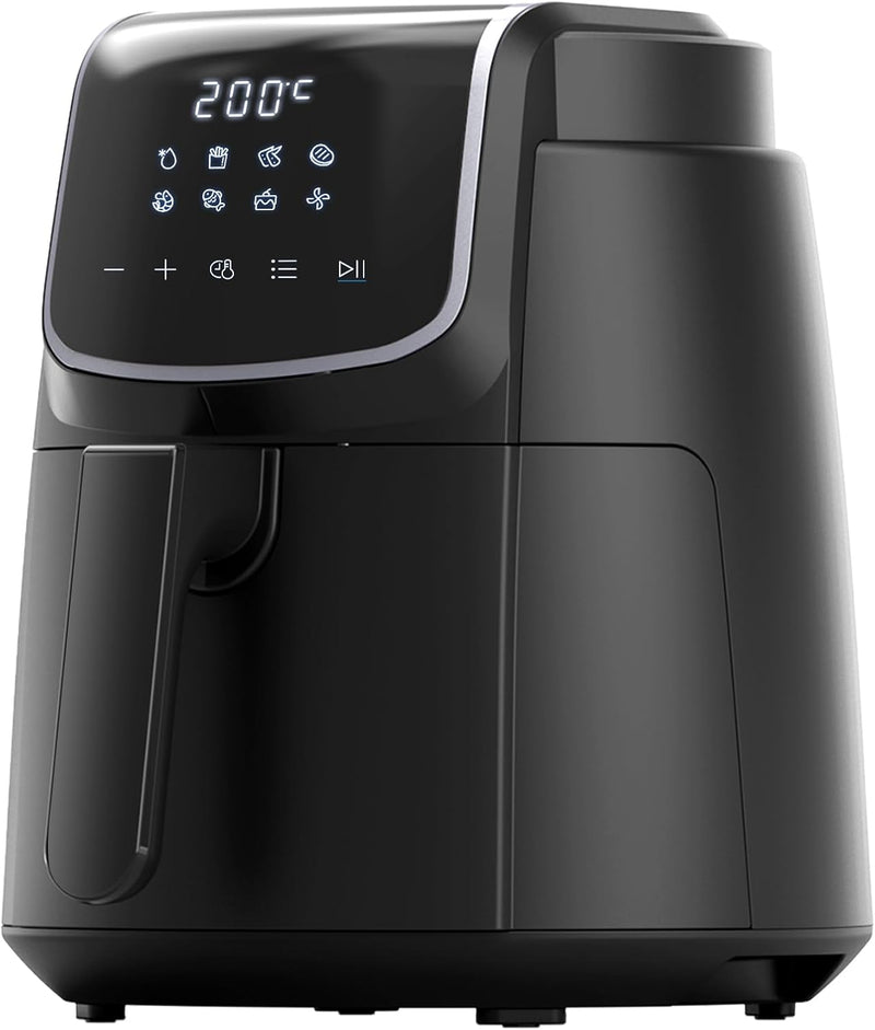 Midea MF-CN40C2 Heissluftfritteuse 4L, Ölfreie Airfryer 1500W, 8 Vorprogrammierte Kochmodi, 35-200℃,