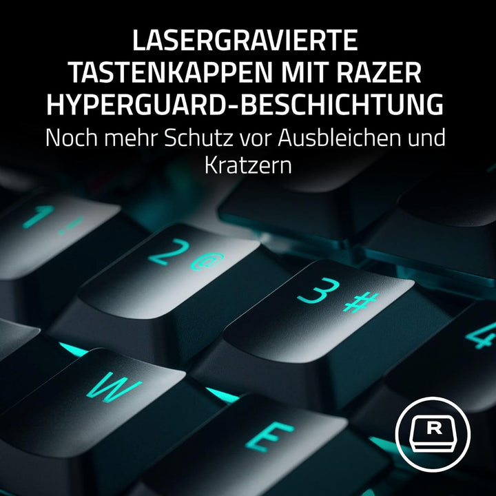 Razer DeathStalker V2 Pro (Red Switch) - Kabellose Optische Low-Profile-Gaming-Tastatur (Lineare Opt