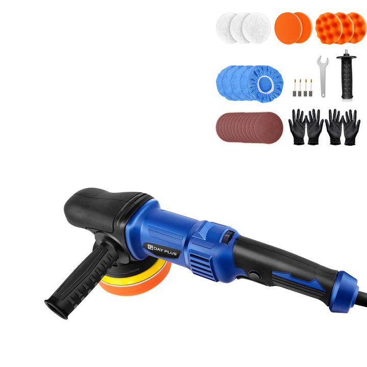Poliermaschinen Set - Exzenter Poliermaschine mit Politur Set, Premium Polierpads, Versiegelung für