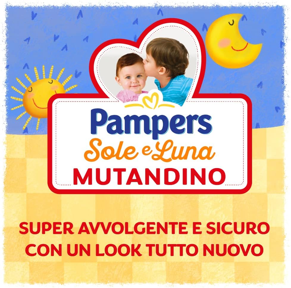 Pampers Sonne und Mond Maxi-Höschenwindel, Grösse 4 (8-15 kg), 60 Windeln, Pampers Sonne und Mond Ma