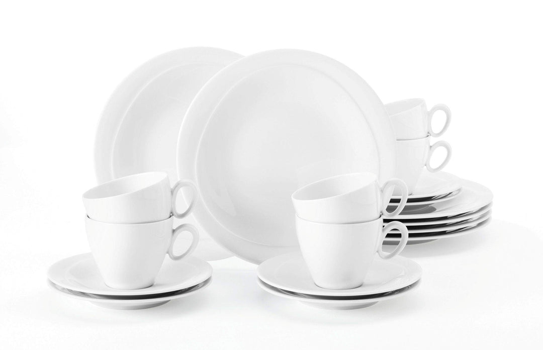 Seltmann Weiden 001.736893 Kaffeeservice 18-teilig Trio weiss, 43.0 x 24.0 x 18.1 cm