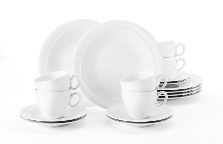 Seltmann Weiden 001.736893 Kaffeeservice 18-teilig Trio weiss, 43.0 x 24.0 x 18.1 cm