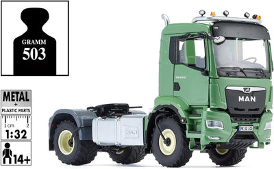 WIKING 077650 MAN TGS 18.510 4x4 BL 2-Achs Zugmaschine, Modell-Lkw, 1:32, Metall/Kunststoff, Ab 14 J