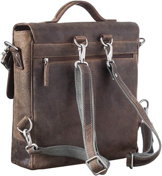 Greenland Nature Stone Umhängetasche Messenger Leder 33 cm