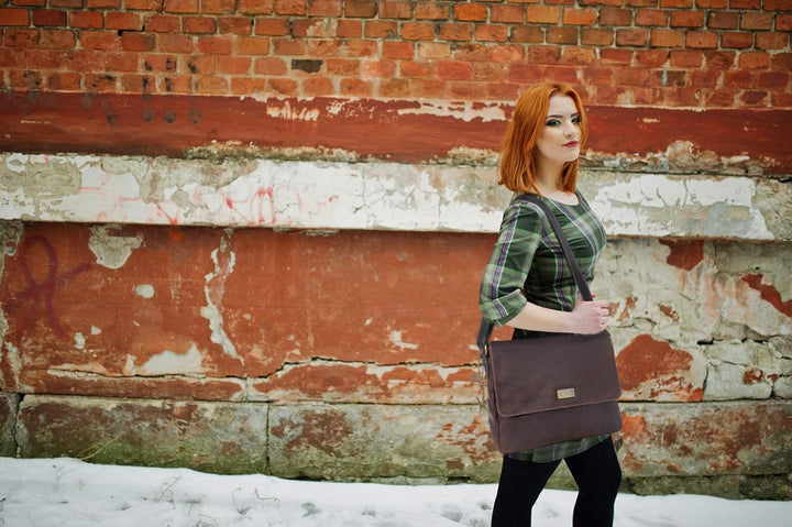 Catwalk Collection Handbags - Vintage Grobem Leder - CATWALK COLLECTION - Gröss - Umhängetasche Mess