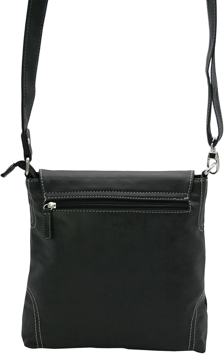 BAG STREET - Damen Handtasche mit Riegel-Magnetverschluss und Reissverschluss - 4 Liter Volumen - Um