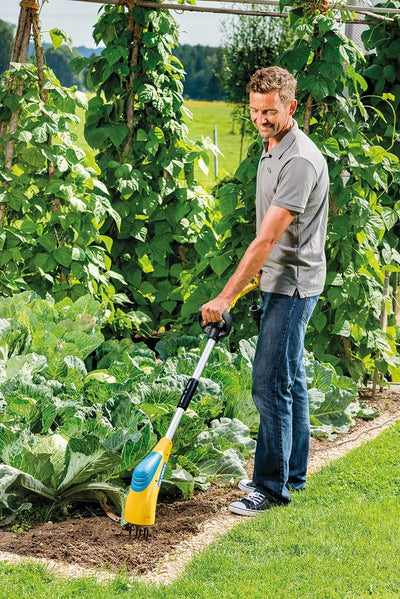 GLORIA Gardenboy PLUS | Elektrischer Bodenkrümler | Motorhacke/Gartenhacke und Kultivator mit 8 cm A