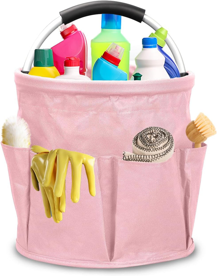 Putzmittel Organizer, 17L Faltbare Universal Reinigungs Caddy, Putztasche Aufbewahrungskorb mit Grif