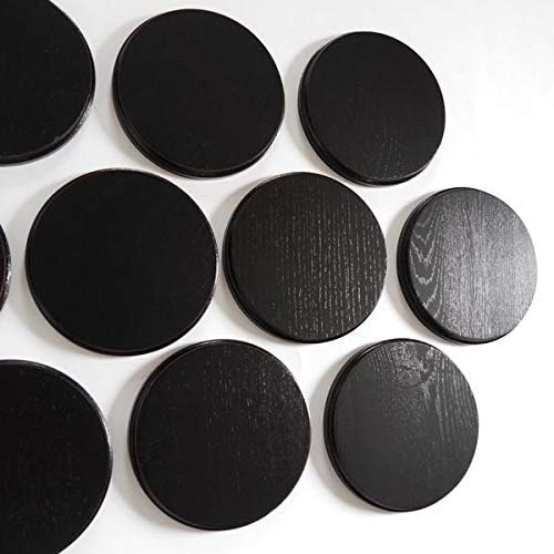 10 Stück Keilerschild Keilerbrett Gewaffbrett Trophäenschild rund dunkel AF 19 cm