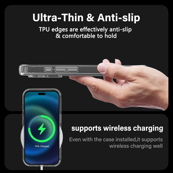 ONES für iPhone 17 Ultradünn Hülle, Militärnorm Schutz HandyHülle, Vergilbungsbeständig Kratzfeste R
