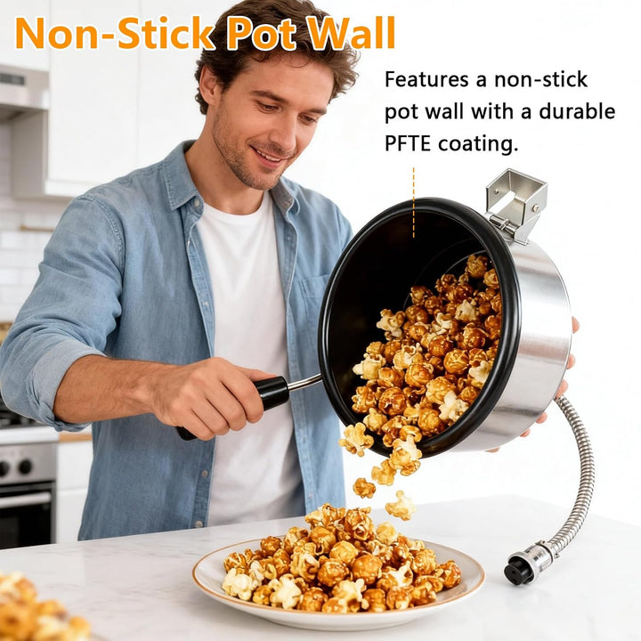 Heissluft Popcornmaschine Zubehör, 3 holes-15mm Popcorntopf, Anti-Scorch, Einfach zu Säubern, Elektr