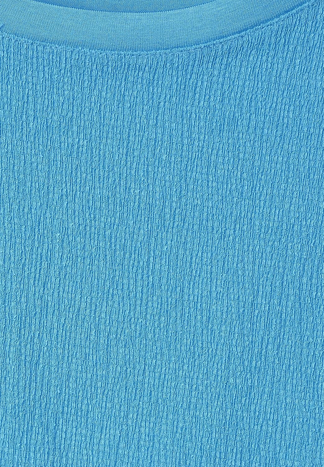 Damen Strukturmix T-Shirt 38 Splash Blue, 38 Splash Blue