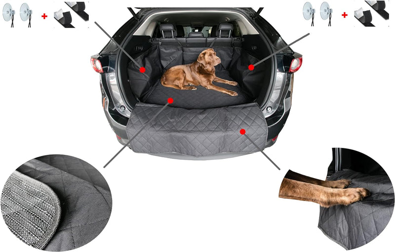 fixcape Doggy Komfortable Kombi SUV Schutzmatte Hundedecke Kofferraumschutz Kofferraumdecke Schondec