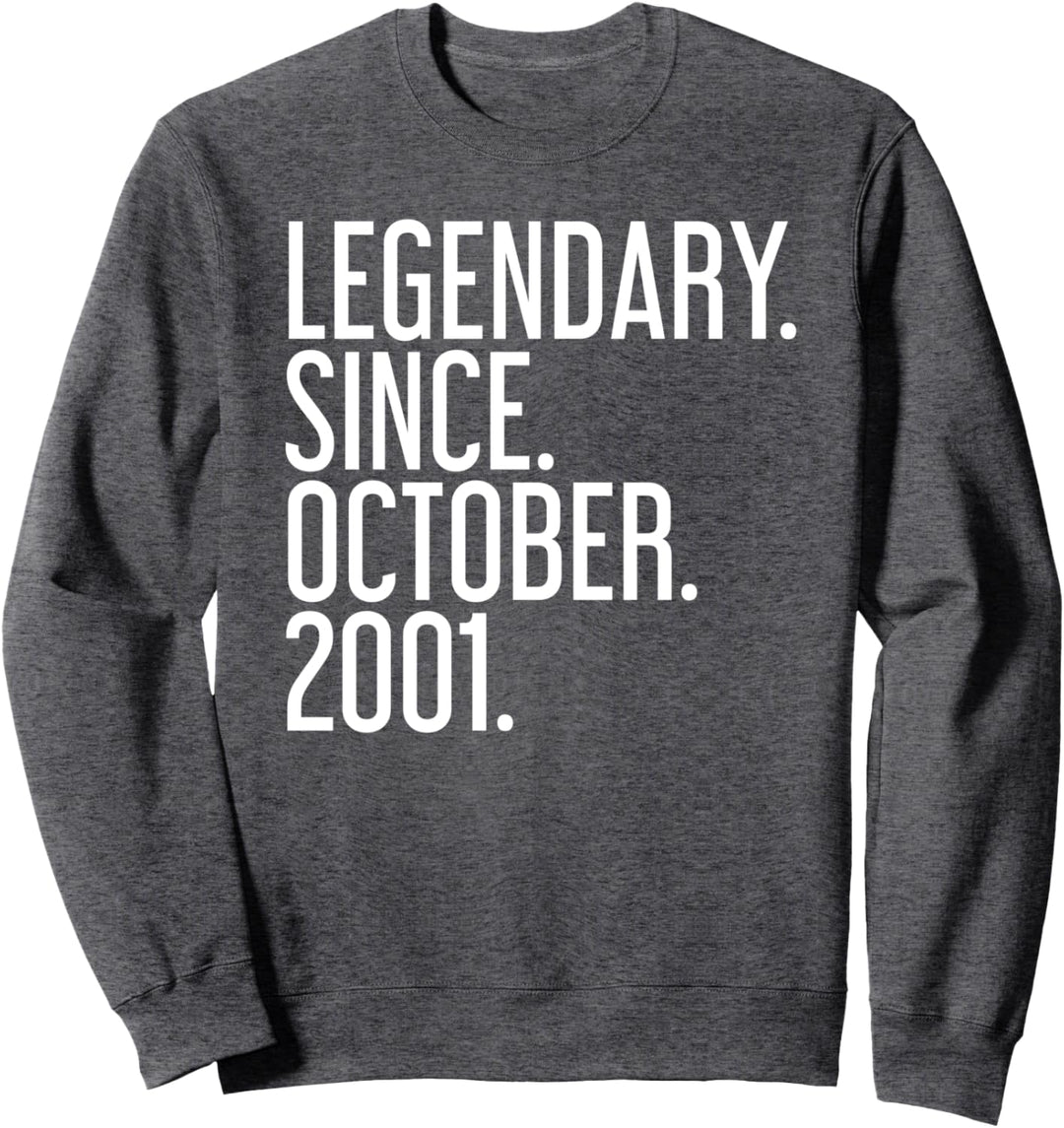 Legendär. Seit Oktober 2001. 18. Geburtstag Sweatshirt