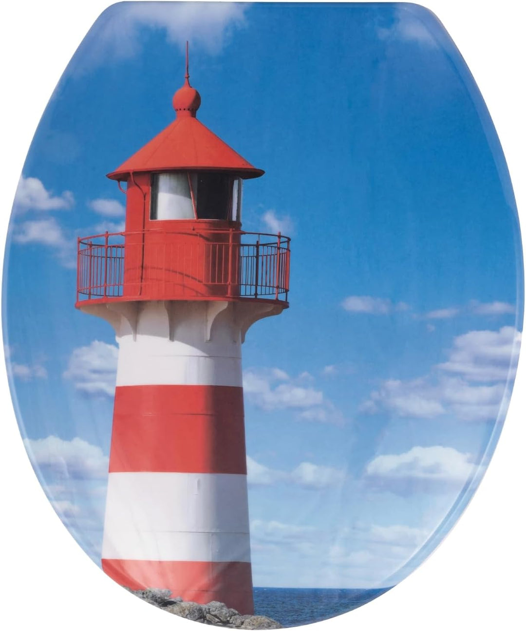 'aquaSu® Basic, WC-Sitz mit Motiv, Duroplast Toilettendeckel mit Absenkautomatik, Belastbar bis 200