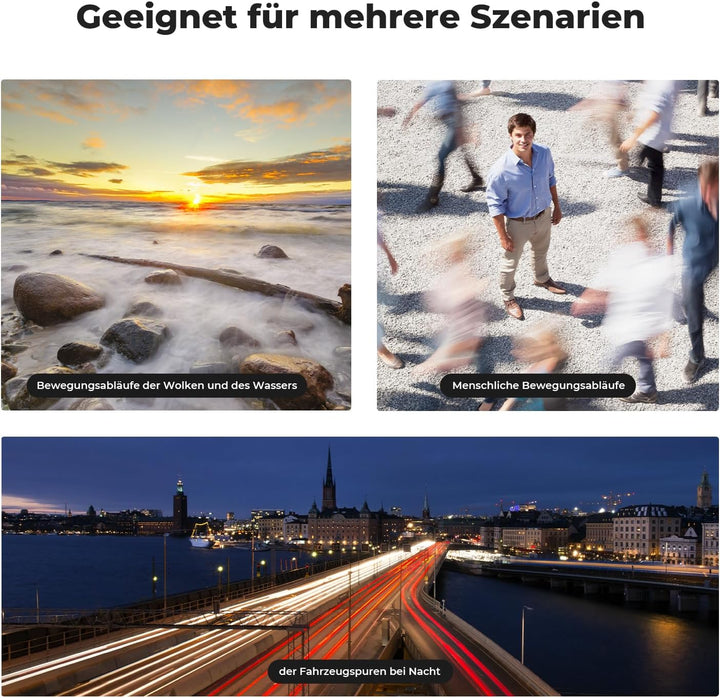 K&F Concept Nano K-Serie ND Filter 52mm Variabler Graufilter ND2-ND2000 (1-11 Blendenstufen), 52mm