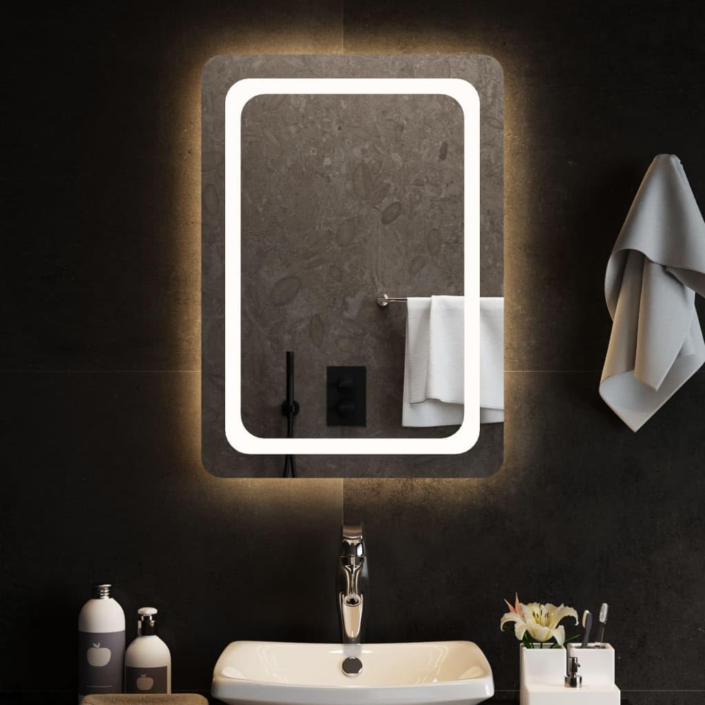 vidaXL LED Badspiegel Beleuchtung Wandspiegel Lichtspiegel Badezimmerspiegel Bad Spiegel Badezimmer