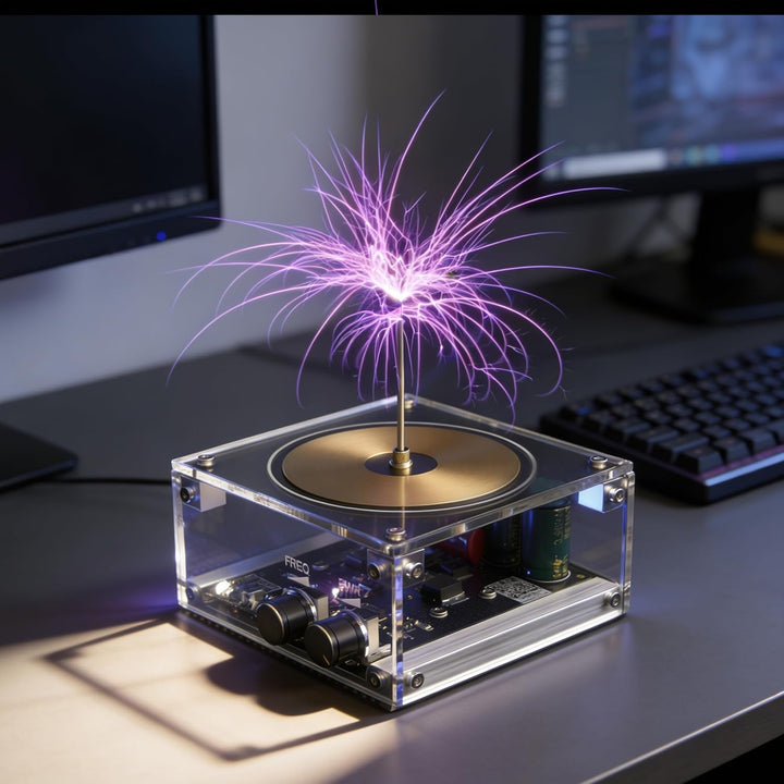 Vastarry Musik Tesla Spule Music Tesla Coil Desktop-Spielzeug Blitzmodell Electric Power Wireless Tr